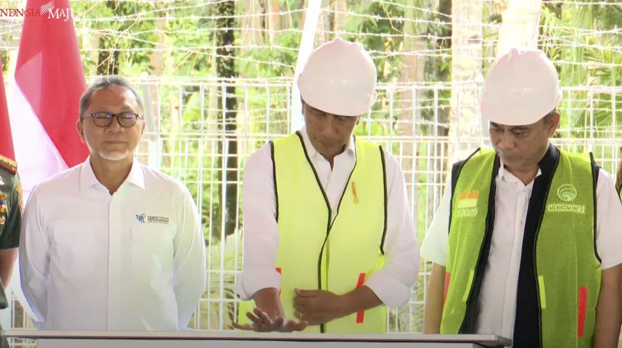 Peresmian Pengoperasian BTS 4G BAKTI Kominfo dan Integrasi SATRIA-1. (YouTube/Sekretariat Presiden)