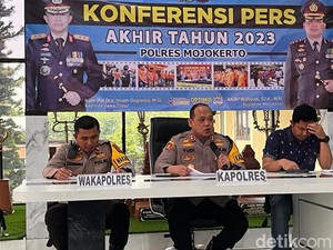 Kejahatan di Mojokerto Tahun 2023 Bekurang, 3 Pidana Ini yang Dominan