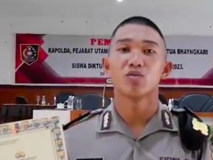 Lulusan Terbaik SPN Polda Sumsel Budi Satria Ingin Banggakan Mendiang Orang Tua