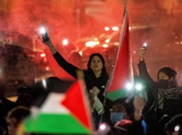 Warga AS Murka Perang Gaza Tak Setop, Time Square Dikepung