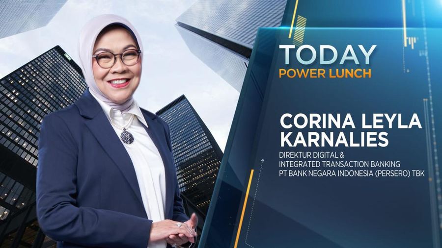 Direktur Digital & Intergrated Transaction Banking PT Bank Negara Indonesia (Persero) TBK dalam Power Lunch. (CNBC Indonesia TV)