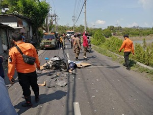 Truk Elpiji Tabrak Motor di Surabaya, 3 Orang Tewas