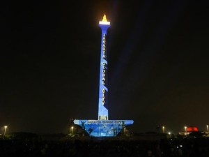 3 Aksi Video Mapping di Momen Tahun Baru