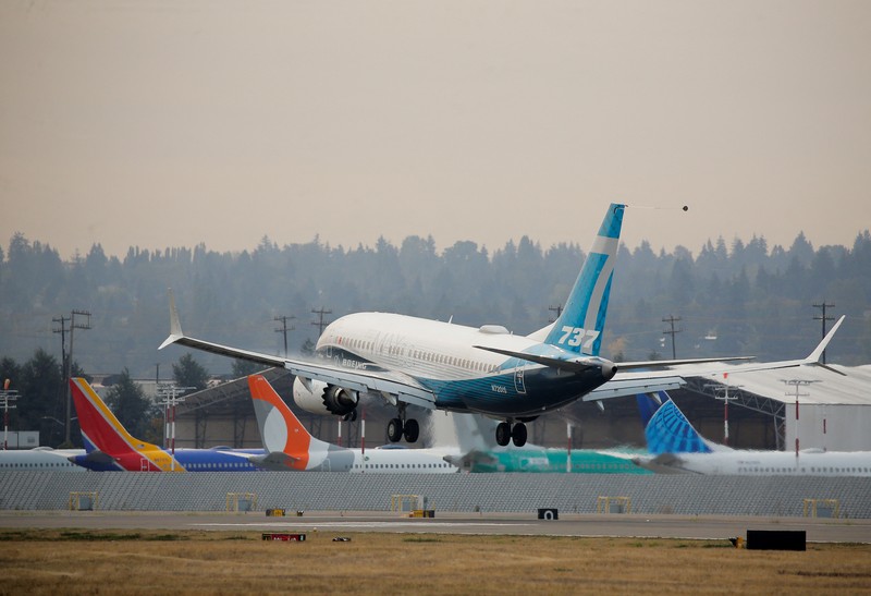 Boeing 737 Max dapat kembali mengudara setelah Administrasi Penerbangan Federal Amerika Serikat (FAA) mengeluarkan izin pada Rabu (18/11/2020). (AP/Ted S. Warren) Boeing 737 Max dapat kembali mengudara setelah Administrasi Penerbangan Federal Amerika Serikat (FAA) mengeluarkan izin pada Rabu (18/11/2020). (AP/Ted S. Warren)