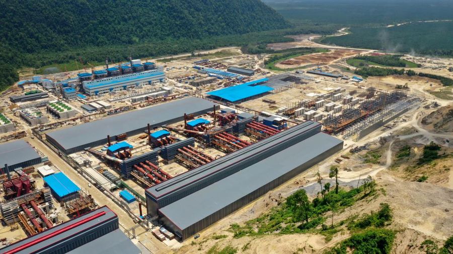 Smelter nikel PT Gunbuster Nickel Industry (GNI) di Morowali Utara, Sulawesi Tengah. (Dok. PT GNI)