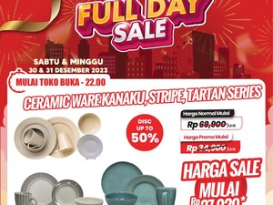 Banjir Diskon Transmart 50+20%, Set Piring dan Gelas Keramik Cuma Rp 27 Ribuan!