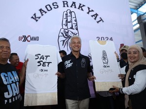 Ganjar Sablon Kaus Tulisan SAT SET dan GP MMD