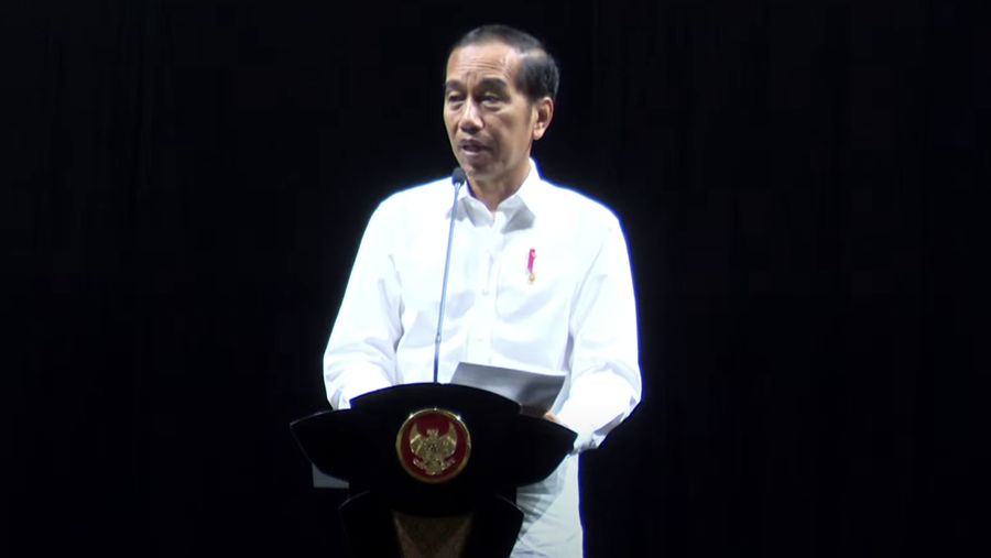 Pengarahan Presiden Jokowi pada Rapat konsolnas Kesiapan Pemilu 2024, 30 Desember 2023. (Tangkapan Layar Youtube Sekretariat Presiden)