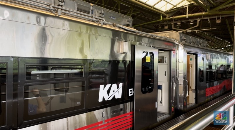 PT Kereta Api Indonesia (Persero) meluncurkan Kereta New Generation. (CNBC Indonesia/Fitriyah Said)