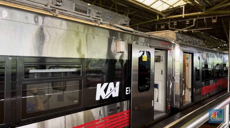 PT Kereta Api Indonesia (Persero) meluncurkan Kereta New Generation. (CNBC Indonesia/Fitriyah Said)