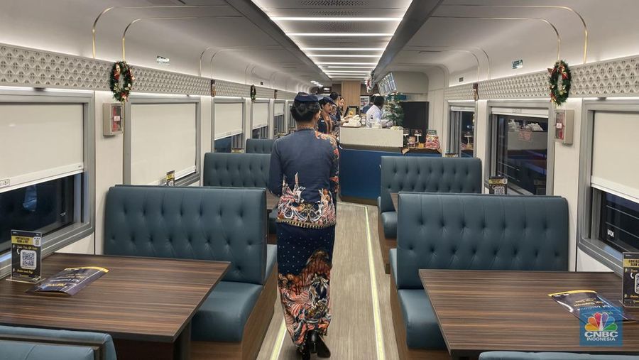 PT Kereta Api Indonesia (Persero) meluncurkan Kereta New Generation. (CNBC Indonesia/Fitriyah Said)