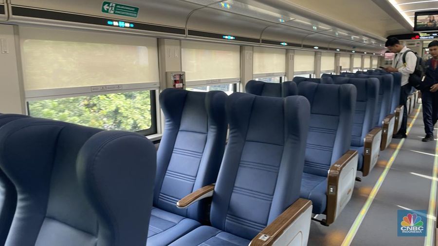 PT Kereta Api Indonesia (Persero) meluncurkan Kereta New Generation. (CNBC Indonesia/Fitriyah Said)