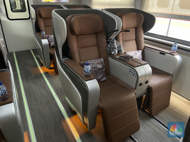 PT Kereta Api Indonesia (Persero) meluncurkan Kereta New Generation. (CNBC Indonesia/Fitriyah Said)