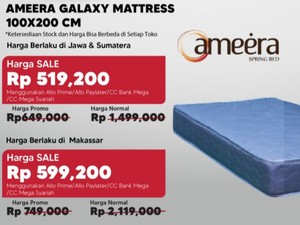 Mau Tidur Nyenyak di Akhir Tahun? Kasur Ini Diskon Besar di Transmart Full Day Sale!