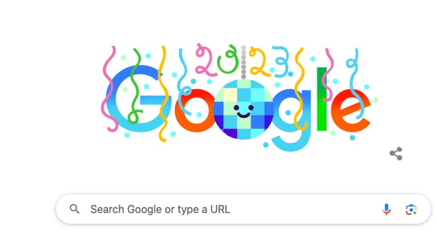 Google Doodle Malam Tahun Baru