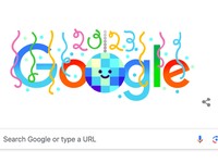 Malam Tahun Baru, Google Doodle Rayakan Pakai Lampu Disko