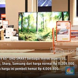 Cuma Sabtu-Minggu, Beli TV LED 65