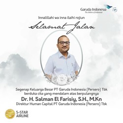 Direktur Garuda Salman El Farisiy Meninggal, Ini Sosoknya!