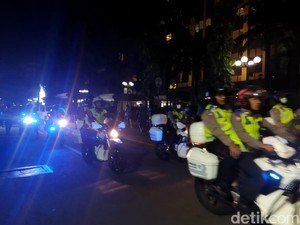 Perayaan Tahun Baru di Bundaran HI Selesai, Jl Sudirman-Thamrin Kembali Dibuka