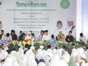Jemaah Tarekat Qodiriyah Naqsabandiyah Purworejo Dukung Ganjar-Mahfud