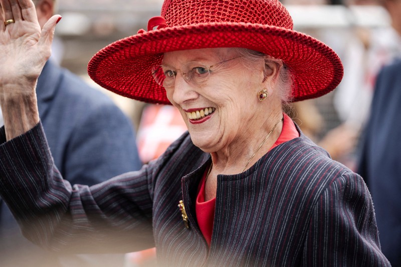 Ratu Margrethe II dari Denmark saat konferensi pers di Baret Restaurant, Humboldt Forum di Berlin, Jerman, Jumat, 12 November 2021. Ratu dan pewaris takhta berada di Jerman untuk kunjungan kenegaraan yang berlangsung beberapa hari. Ratu Margrethe II dari Denmark saat konferensi pers di Baret Restaurant, Humboldt Forum di Berlin, Jerman, Jumat, 12 November 2021. Ratu dan pewaris takhta berada di Jerman untuk kunjungan kenegaraan yang berlangsung beberapa hari. (Britta Pedersen/DPA via AP, Pool)