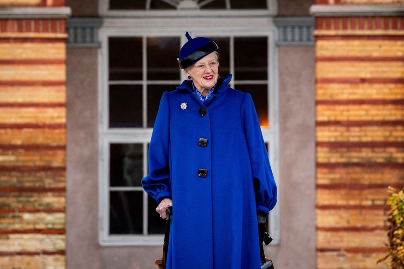 Ratu Margrethe II dari Denmark saat konferensi pers di Baret Restaurant, Humboldt Forum di Berlin, Jerman, Jumat, 12 November 2021. Ratu dan pewaris takhta berada di Jerman untuk kunjungan kenegaraan yang berlangsung beberapa hari. Ratu Margrethe II dari Denmark saat konferensi pers di Baret Restaurant, Humboldt Forum di Berlin, Jerman, Jumat, 12 November 2021. Ratu dan pewaris takhta berada di Jerman untuk kunjungan kenegaraan yang berlangsung beberapa hari. (Britta Pedersen/DPA via AP, Pool)
