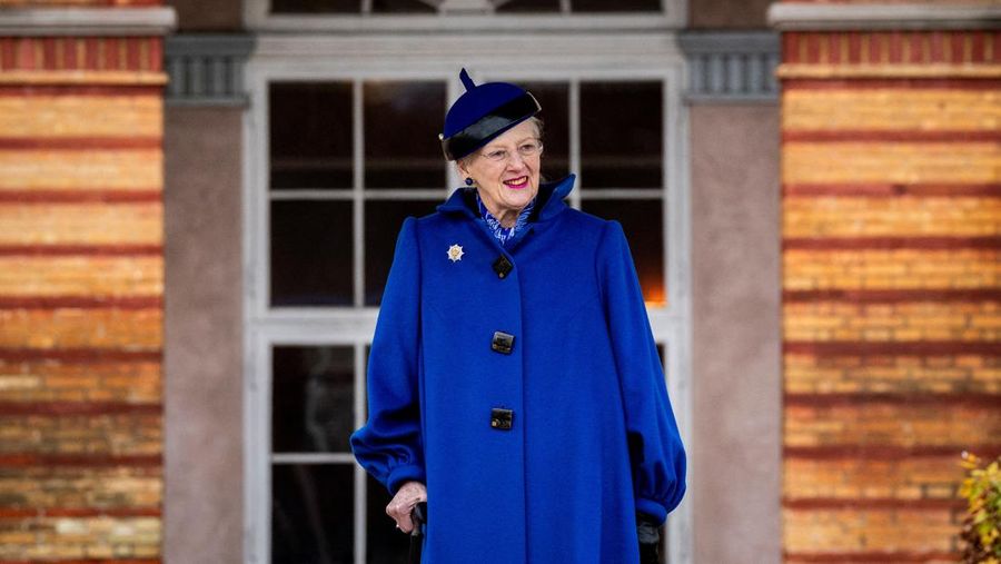 Ratu Margrethe II dari Denmark saat konferensi pers di Baret Restaurant, Humboldt Forum di Berlin, Jerman, Jumat, 12 November 2021. Ratu dan pewaris takhta berada di Jerman untuk kunjungan kenegaraan yang berlangsung beberapa hari. (Britta Pedersen/DPA via AP, Pool)