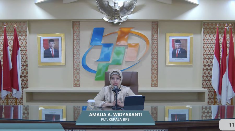 Plt Kepala Badan Pusat Statistik (BPS) Amalia A. Widyasanti