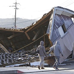 Situasi Terkini Gempa Jepang, 55 Tewas-Warning Tsunami