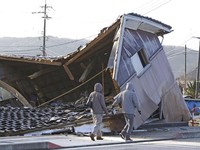 Situasi Terkini Gempa Jepang, 55 Tewas-Warning Tsunami