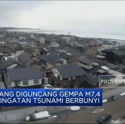 Video: Jepang Diguncang Gempa M7,4, Alarm Tsunami Berbunyi