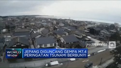 Video: Jepang Diguncang Gempa M7,4, Alarm Tsunami Berbunyi
