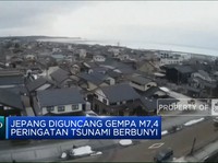 Video: Jepang Diguncang Gempa M7,4, Alarm Tsunami Berbunyi