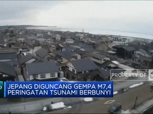 Video: Jepang Diguncang Gempa M7,4, Alarm Tsunami Berbunyi