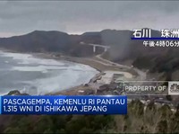 Kemenlu RI Pantau 1.315 WNI di Ishikawa Pascagempa M7,4