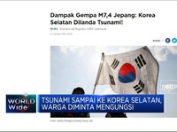 Pascagempa Jepang, Tsunami Hampiri Korea Selatan & Rusia