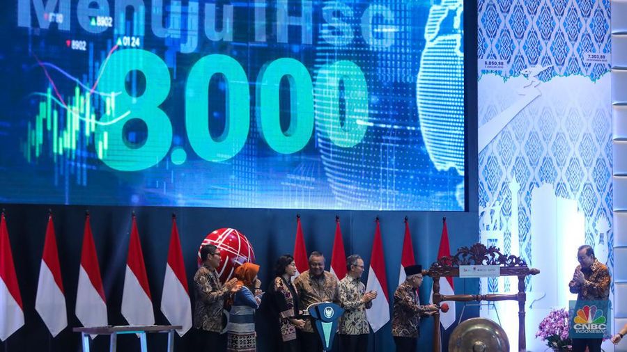 Pembukaan BEI 2024 (CNBC Indonesia/Faisal Rahman)