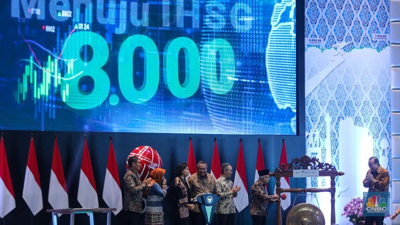 Pembukaan BEI 2024 (CNBC Indonesia/Faisal Rahman)