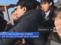 Video: Detik-detik Pemimpin Oposisi Korsel Ditikam di Busan