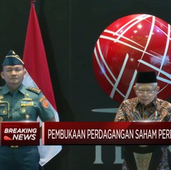 Video: Wapres Ma'ruf Amin Buka Perdagangan Saham Perdana 2024