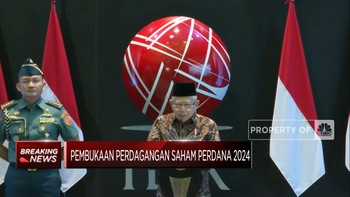 Video: Wapres Ma'ruf Amin Buka Perdagangan Saham Perdana 2024