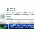 Video: Gempa Guncang Banten M5,9 Terasa Sampai Bandung