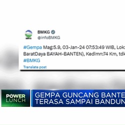 Video: Gempa Guncang Banten M5,9 Terasa Sampai Bandung