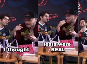 Lahap Daun Pisang Saat Makan Nasi Lemak, Host Esport Jadi Sorotan