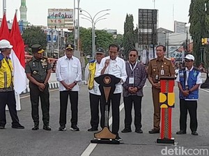 Jokowi Resmikan Jembatan Pemali Pantura Brebes