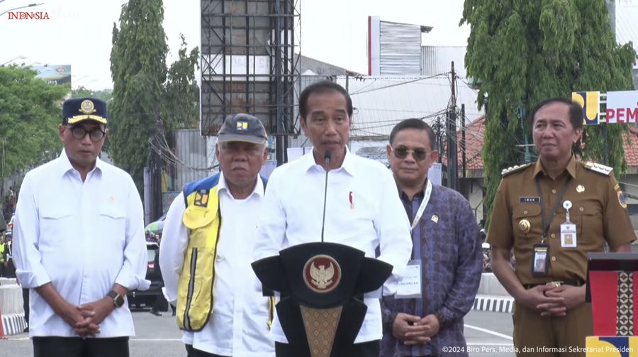 Presiden Jokowi Resmikan Beberapa Jembatan di Jawa Tengah, Brebes, 3 Januari 2024. (Tangkapan Layar Youtube Sekretariat Presiden)