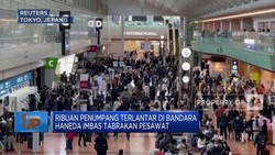 Video: Ribuan Penumpang Terlantar Imbas Tabrakan Pesawat