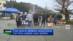 Video: 105 WNI di Jepang Mengungsi di Tiga Lokasi Usai Gempa