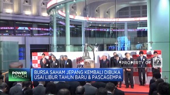 Bursa Saham Jepang Kembali Dibuka Usai Libur Tahun Baru & Pascagempa