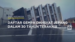 Video: Daftar Gempa Dahsyat Jepang Dalam 30 Tahun Terakhir